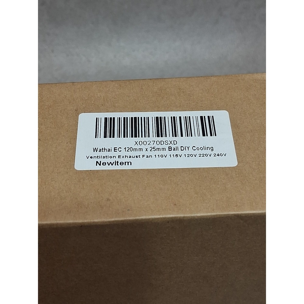 Wathal Brushless EC Fan 80-240V 50/60HZ, Dual Ball Bearing NEW